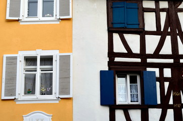 Fototapeta na wymiar Hausfasaden in Kenzingen