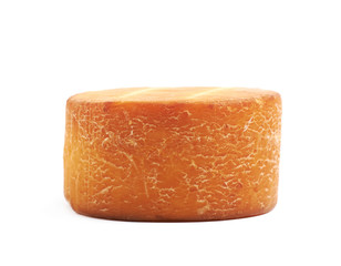 Wheel of cheese isolated