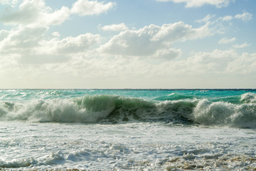 Pefkoulia beach in Lefkada Greece