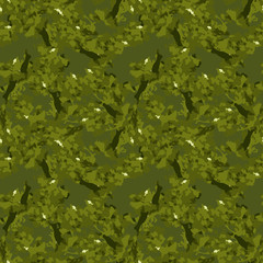 Fototapeta na wymiar Bright forest camouflage of various shades of green 