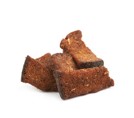 Pile of bread sticks isolated