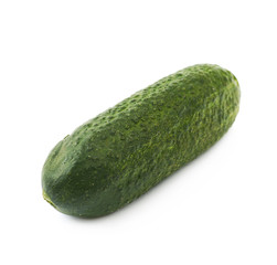 Fresh green cucumber isolated