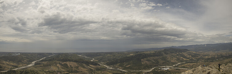 Fototapeta premium Panorama monte tre pizzi Calabria