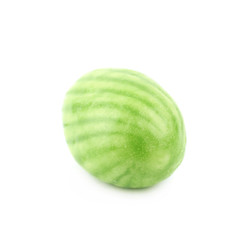 Single watermelon candy isolated