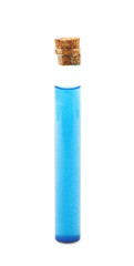 Single glass tube isolated