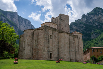 San Vittore alle Chiuse abbey. Genga, Italy