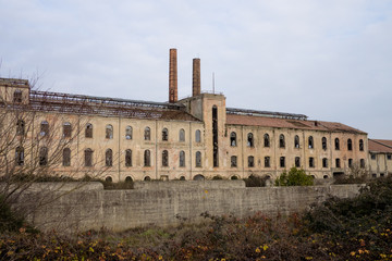 Fototapeta premium Abandoned sugar factory. Emilia Romagna, Italy