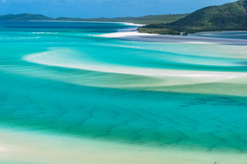 Australian tropical lagoon with white sand. Aerial view