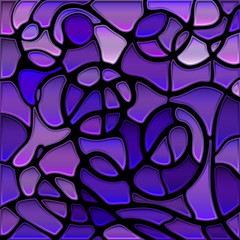 abstract vector stained-glass mosaic background