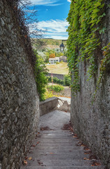 Impression of the village Viviers in the Ardeche region of France