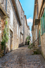 Fototapeta na wymiar Impression of the village Viviers in the Ardeche region of France