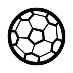 Fototapeta premium Sport equipment simple football icon