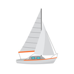 Water transport color flat icon