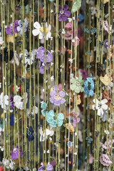 needlework flowers as a background