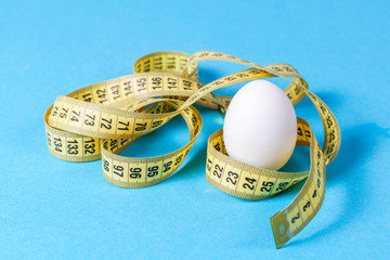 Egg diet for weight loss. Cleaning the body of toxins. Full healthy breakfast. Egg in a fur coat...