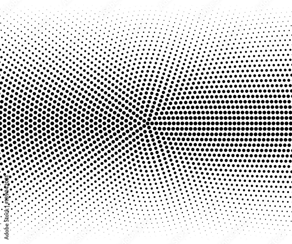 Poster vector round halftone effect. gradient halftone abstract background.
