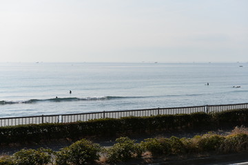 春の湘南海岸