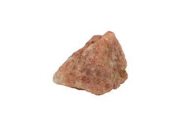 Raw Sunstone Mineral isolated on a white background