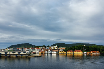 Fototapeta na wymiar Blick auf die Stadt Bergen in Norwegen