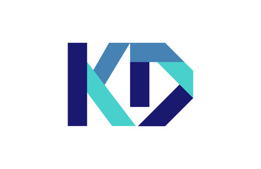 KD Ribbon letter Logo