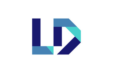 LD Ribbon letter Logo