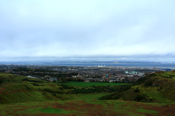 Scenery from hill top