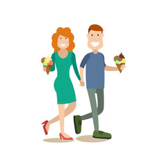 Street people vector flat illustration