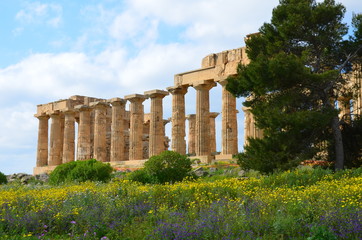 Fototapeta premium Archaeological Park of Selinunte, Sicily Italy