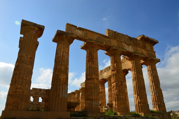 Obraz premium Archaeological Park of Selinunte, Sicily Italy