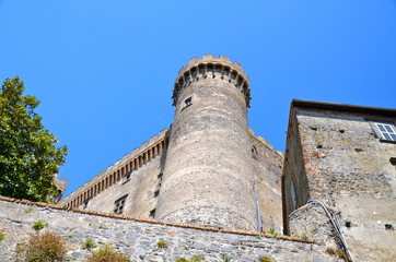 Medieval Castle dominating the town of Bracciano in central Italy