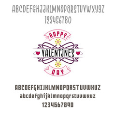 Latin alphabet geometric - Valentine's day sign. Can be used for posters, postcards, prints on clothes.
