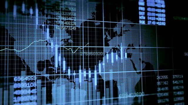 Stock Market Exchange Investment Trading Data Showing Profits