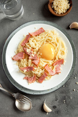Spaghetti carbonara pasta