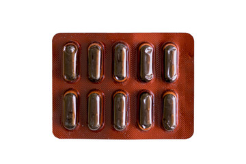 pills isolated on the white background