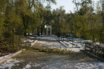 Cataclysm. Snow in the spring. The return of winter.