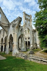 Fototapeta premium Abbazia di Jumièges, Senna Marittima, Normandia, Francia
