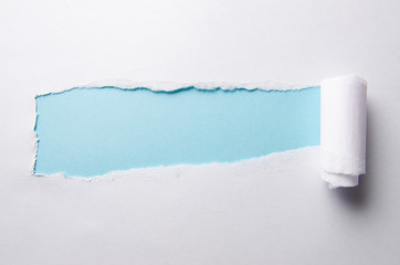 Torn paper with blank space for your message