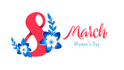 8 march Happy. Women's Day. 