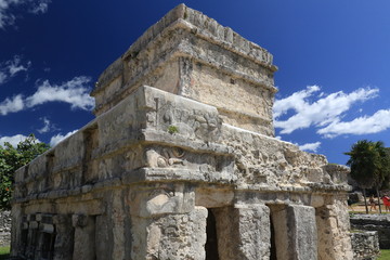 the ancient mayan ruins in Tulum, Mexico, near Playa del carmen