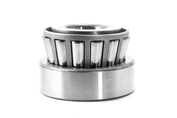 Close up of bearings isolated on white