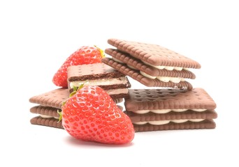 Chocolate cream cookies