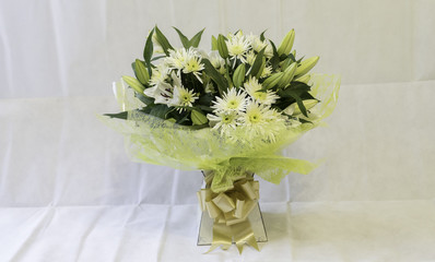 Sympathy Bouquet made with Lilies