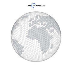 Vector 3D World Globe Template