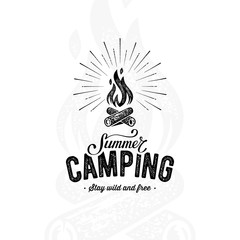 Camping summer white
