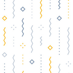 Festive abstract background, falling confetti vector pattern, minimalist decoration, celebration backdrop