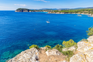 Obraz premium Nice detail from Costa Brava coastal in Spain, La Fosca