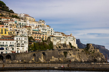 Amalfi on Amalfi Coast near Naples in Italy