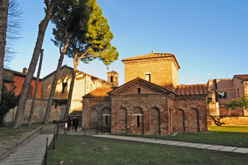 Fototapeta na wymiar Ravenna, il mausoleo di Galla Placidia