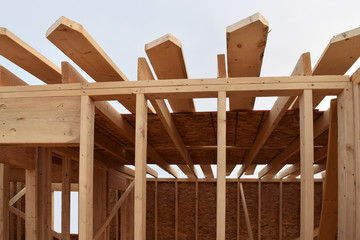 New Home House Construction Framing Lumber Builders Craftsman