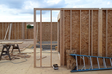 New Home House Construction Framing Lumber Builders Carpentry Craftsman